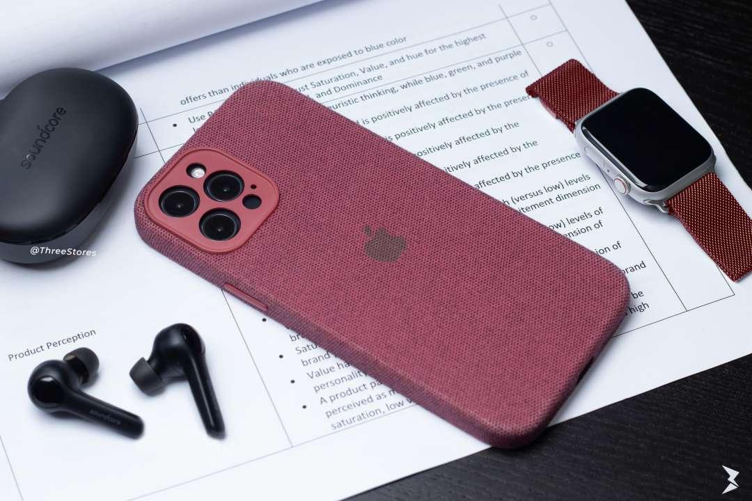 Fabric Camera Protection Case iPhone 12 Pro - Three