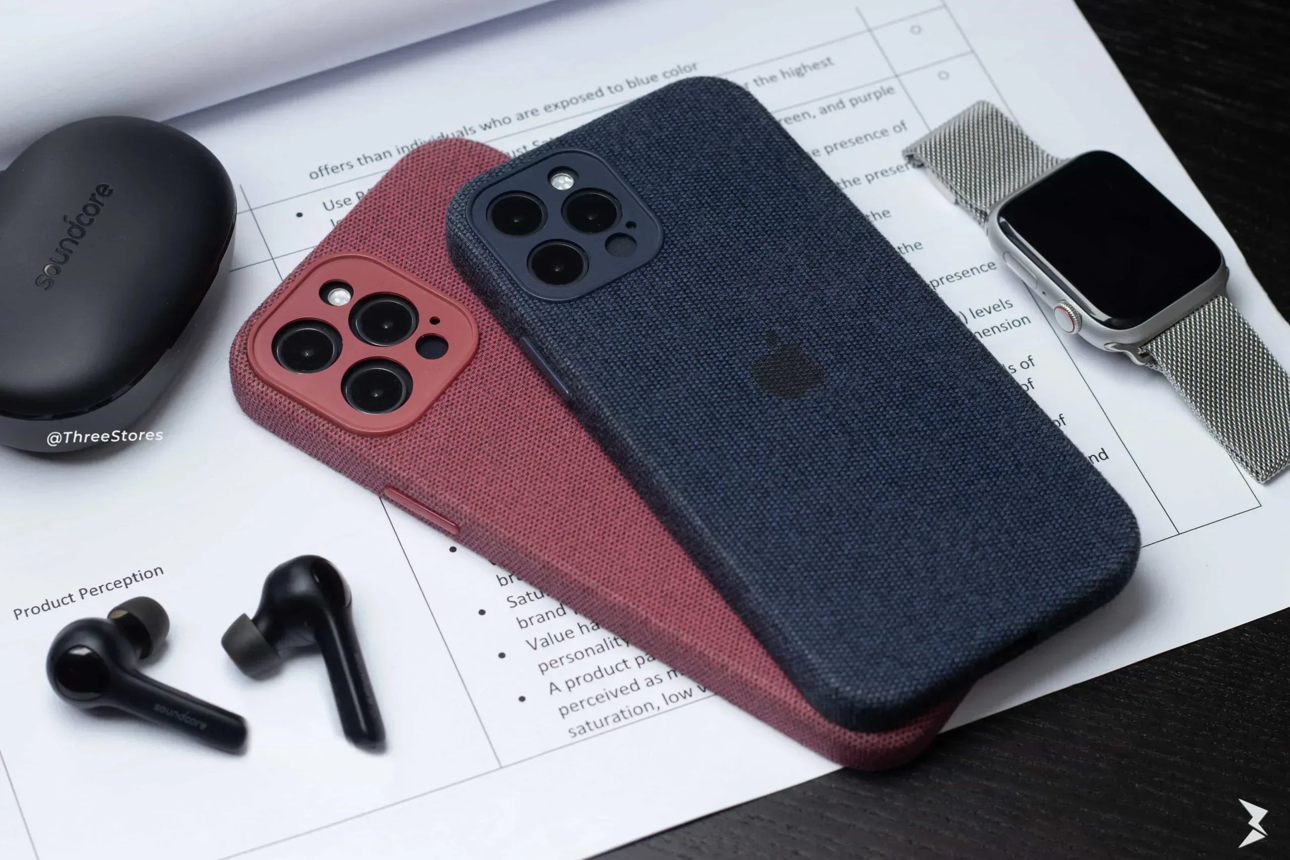 Fabric Camera Protection Case iPhone 12 Pro - Three