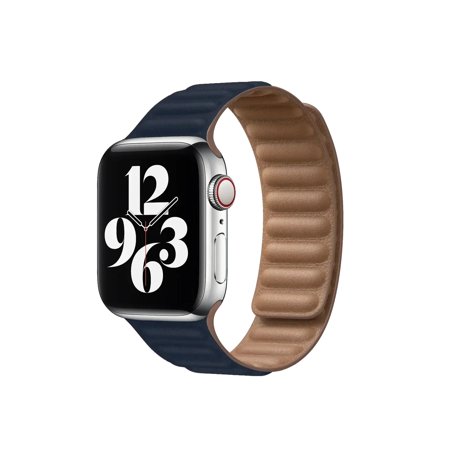 Green Lion Leather Link Watch Strap 42mm/44mm/45mm - Three