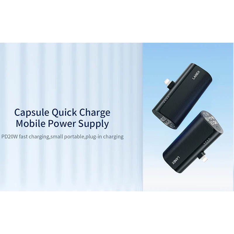 Lanex Mini Capsule Power Bank Fast Charging LP25