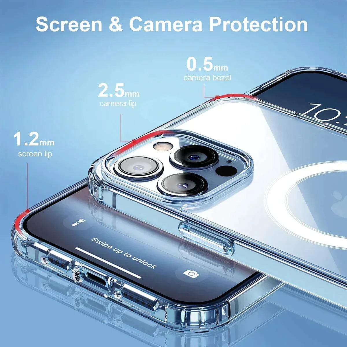 Transparent Magsafe Case iPhone 12 / 12 Pro - Three