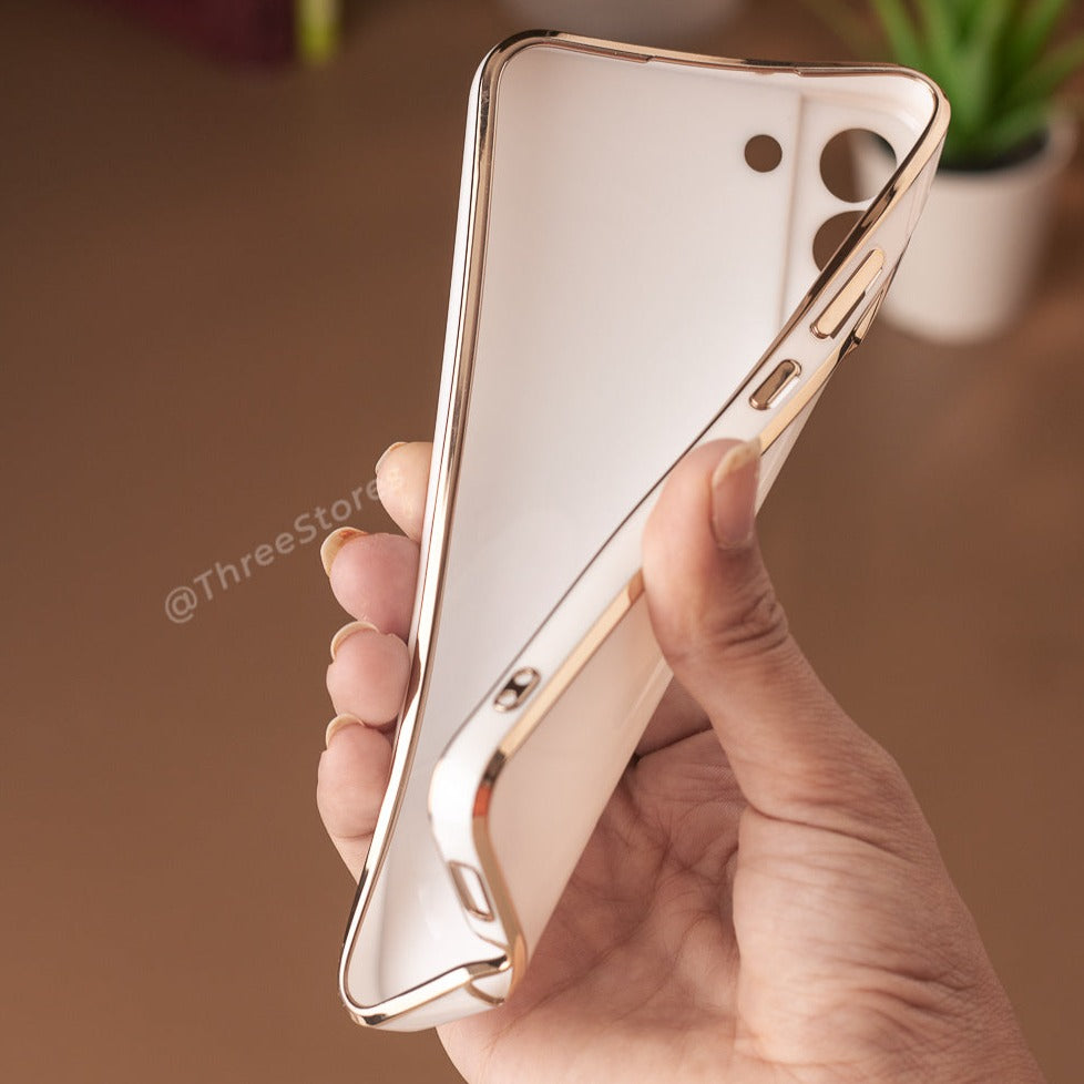 Plating Gold Lens Protection Case Samsung S22 Plus