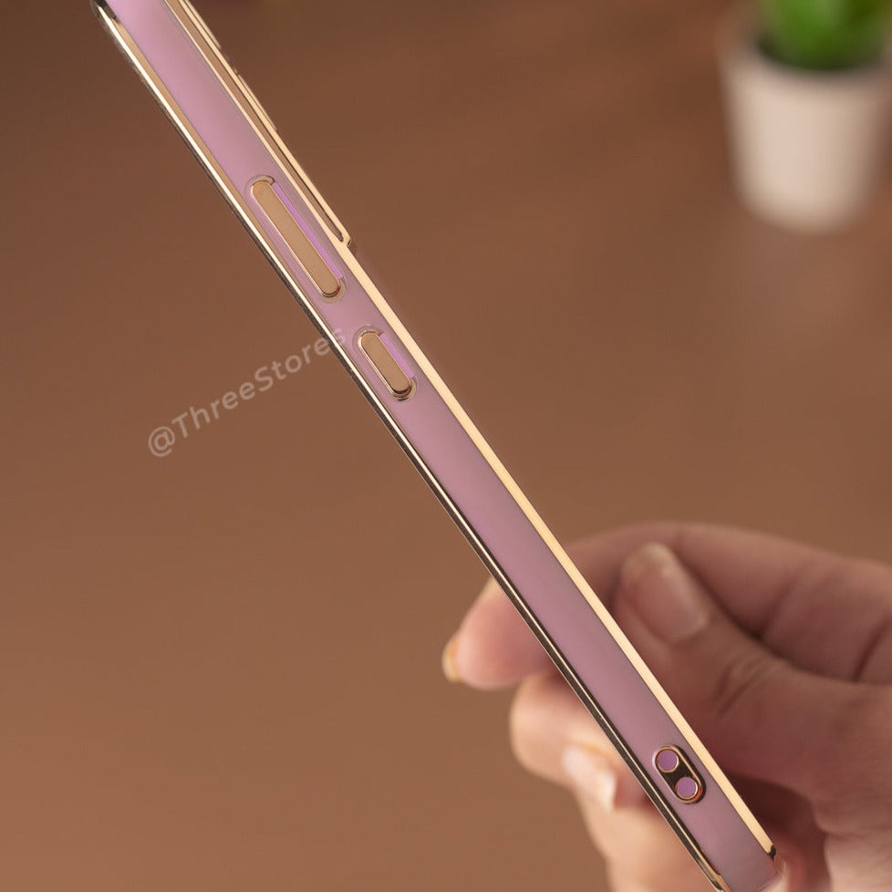 Plating Gold Lens Protection Case Samsung S22 Plus