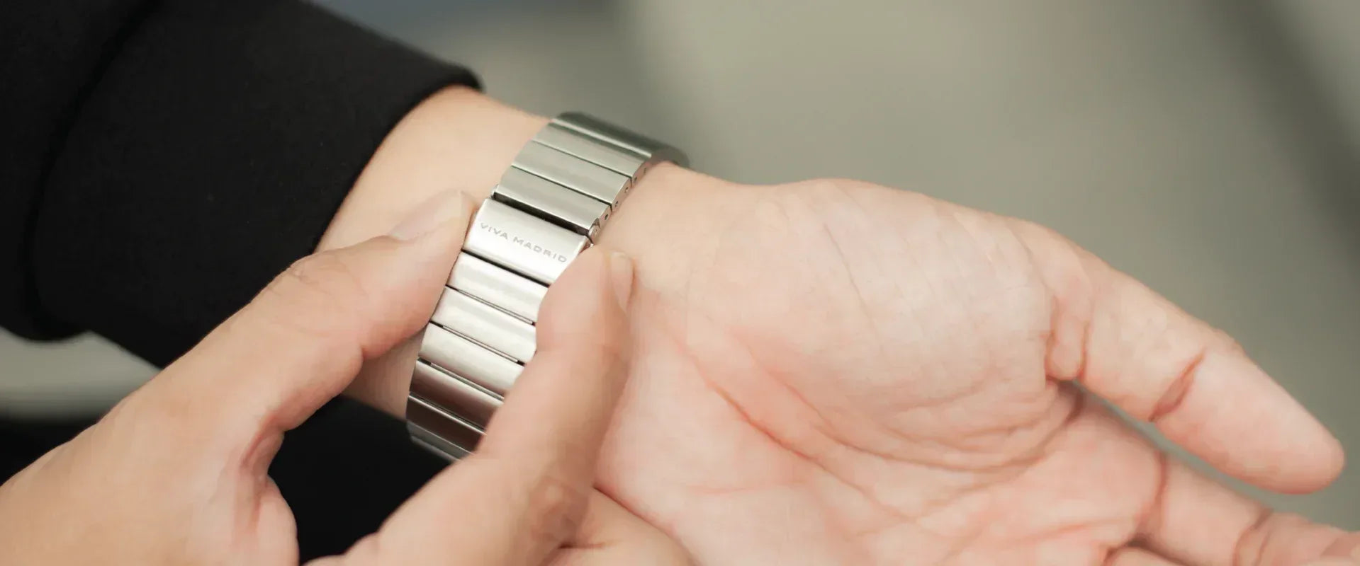 Viva Madrid Lavier Stainless Steel Watch Band - Three