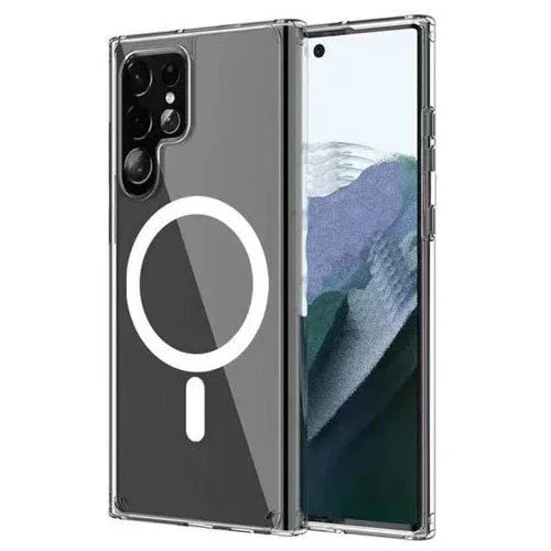 MagSafe Transparent Silicone Case Samsung S22 Ultra - Three