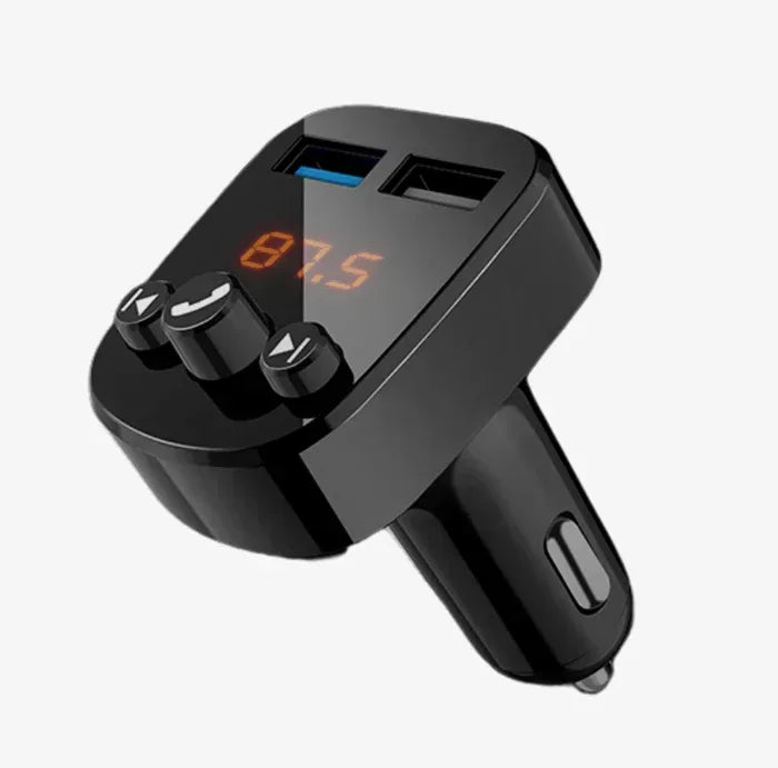 Recci Bluetooth MP3 Dual Ports USB Car Charger - Three