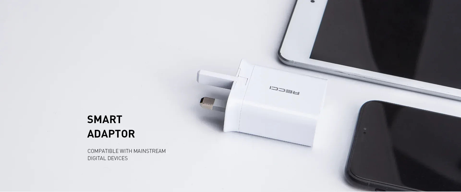 Recci 33W Dual Charger Gan RC22 - Three