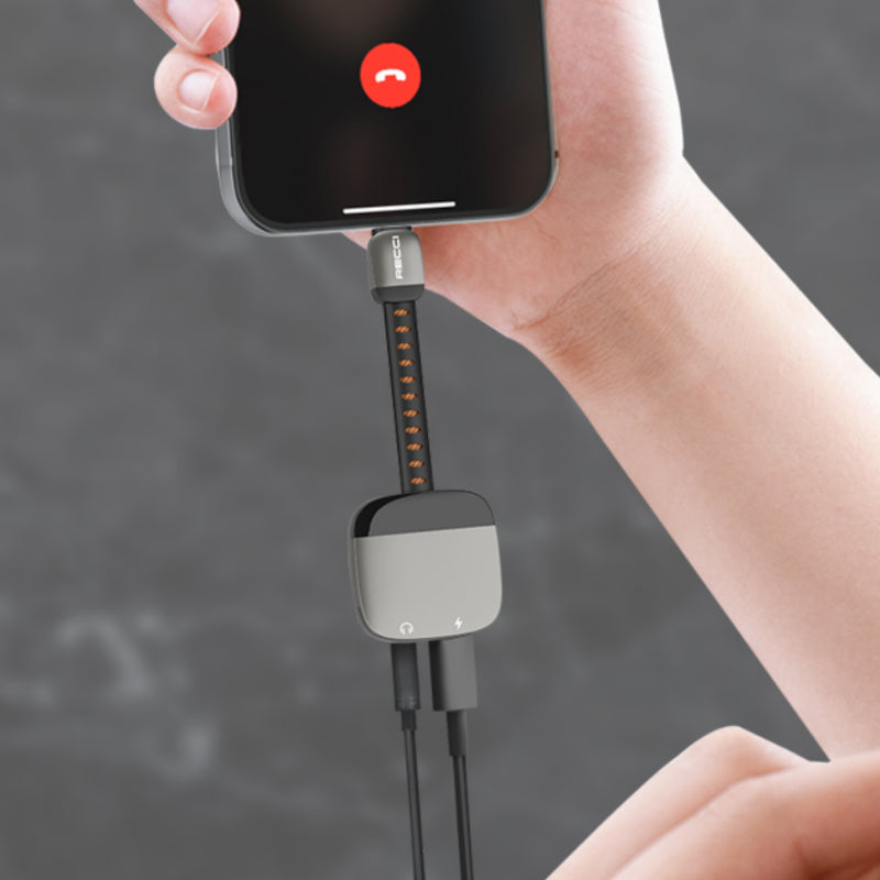 Recci Converter Lightning To Lightning & 3.5 RDS-A12