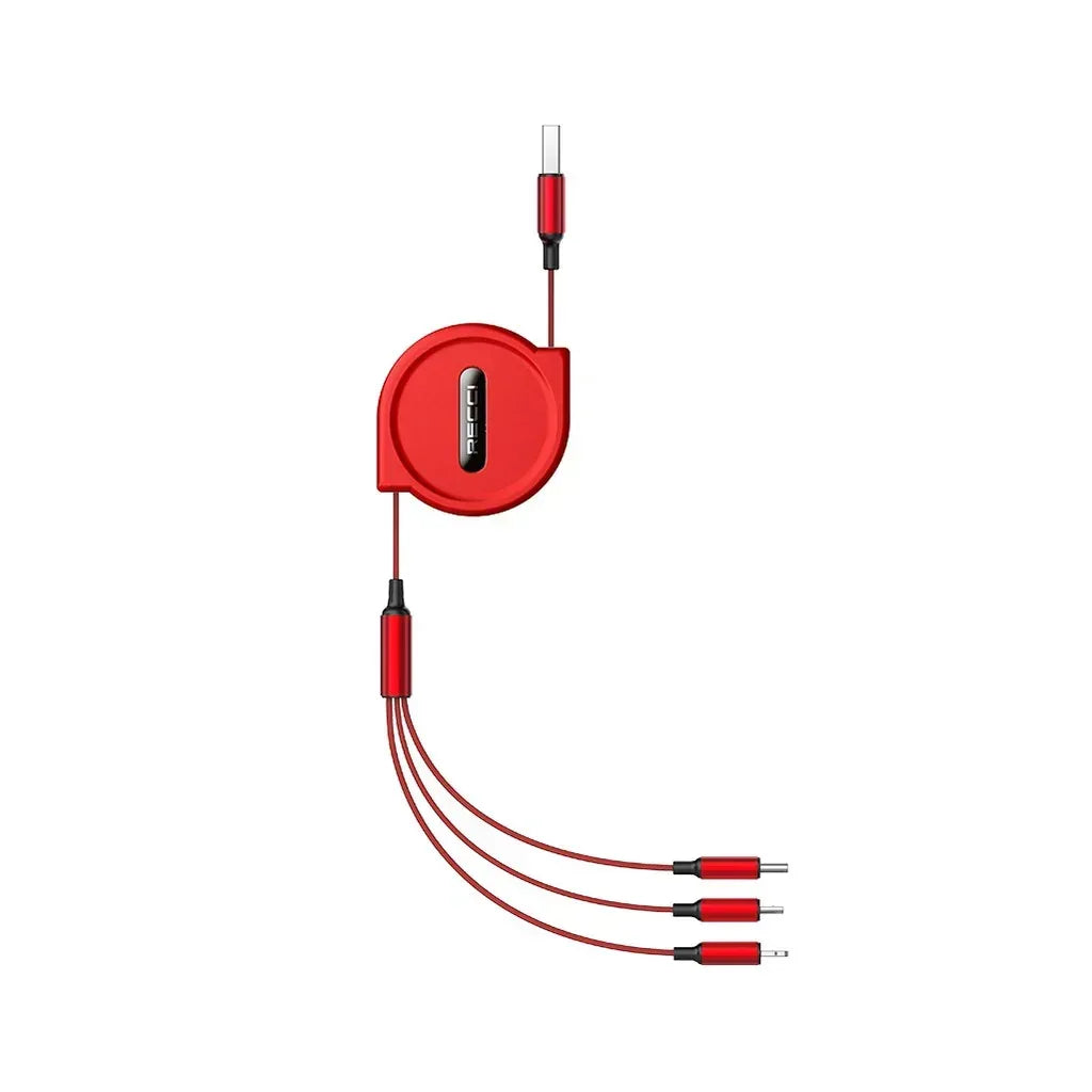 Recci 3 in 1 USB Cable Thunder RTC-T08 - Three