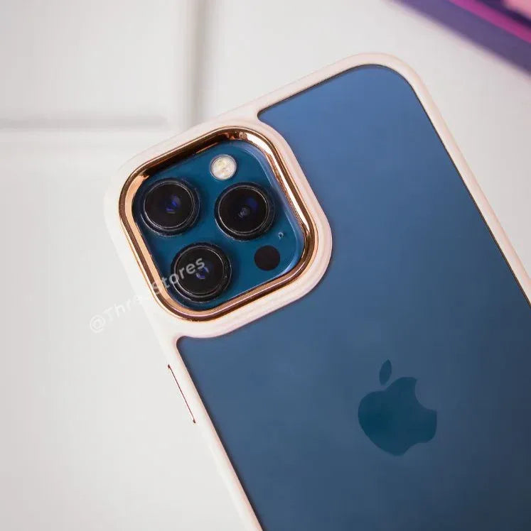 Skin Fashion Colored Frame Camera Case iPhone 12 Pro Max - Three