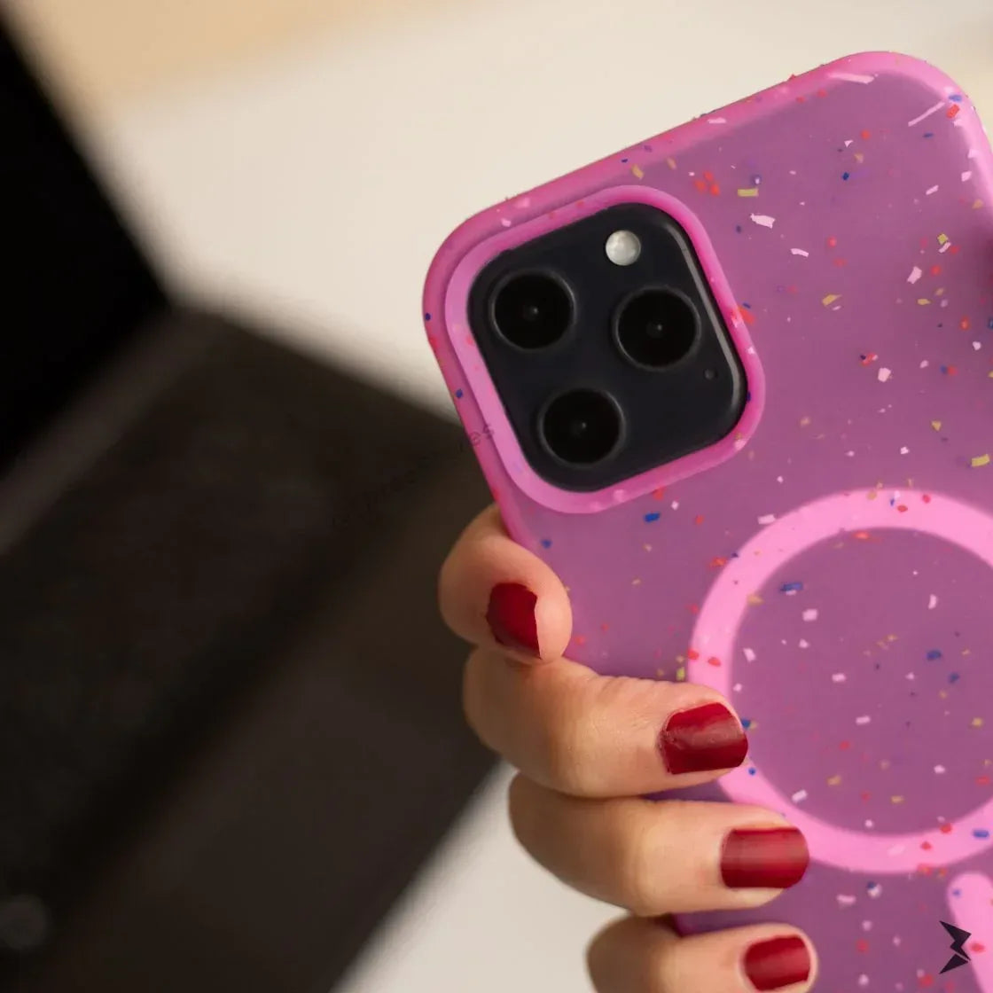 Sprinkle Transparent MagSafe Case iPhone 12 Pro Max - Three