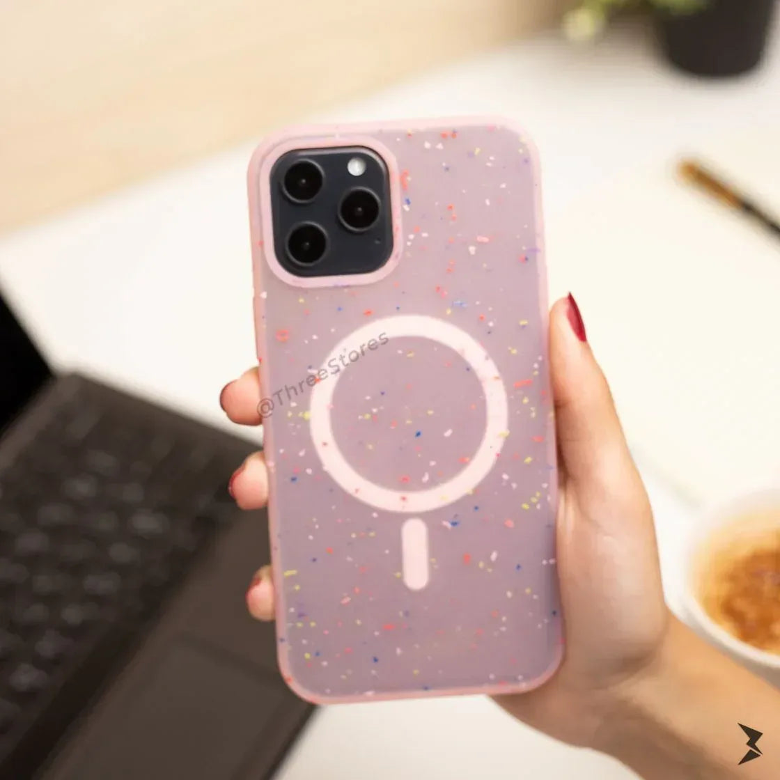 Sprinkle Transparent MagSafe Case iPhone 12 Pro Max - Three