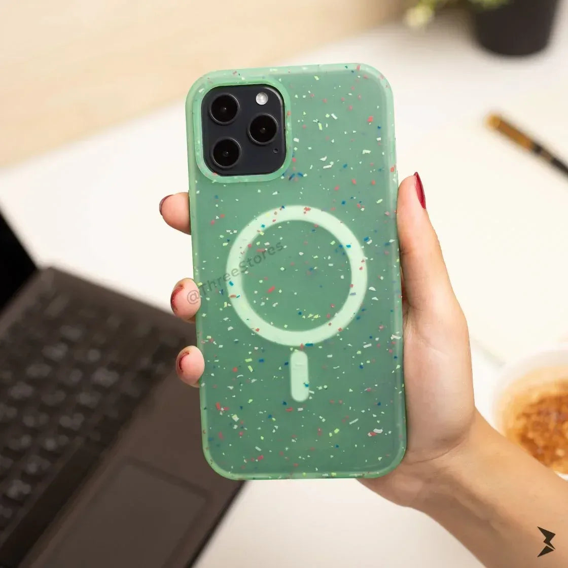 Sprinkle Transparent MagSafe Case iPhone 12 Pro Max - Three