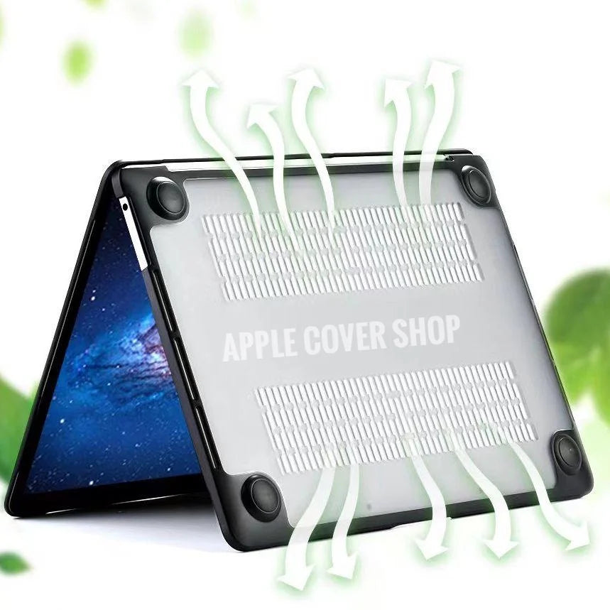 Coteetci PC Frosted Case TPU Frame Protection MacBook