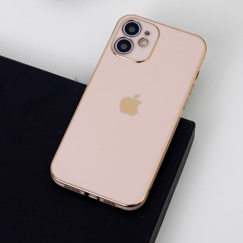Plating Gold Lens Protection Case iPhone 11