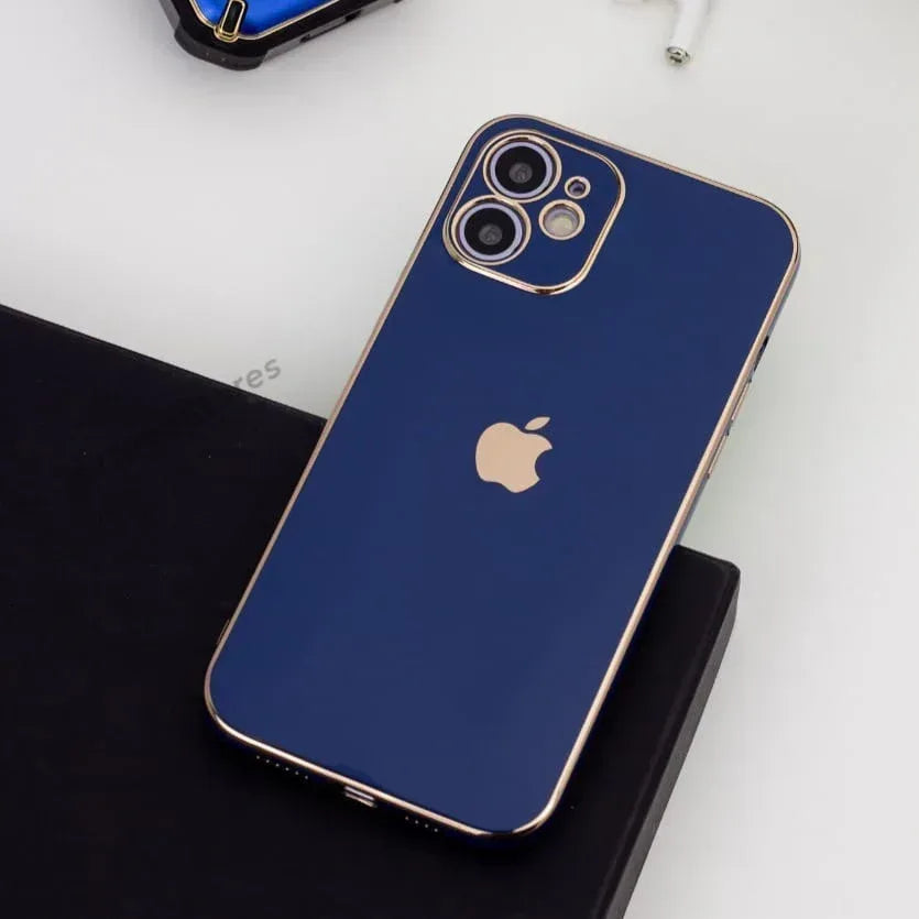 Plating Gold Lens Protection Case iPhone 11 - Three