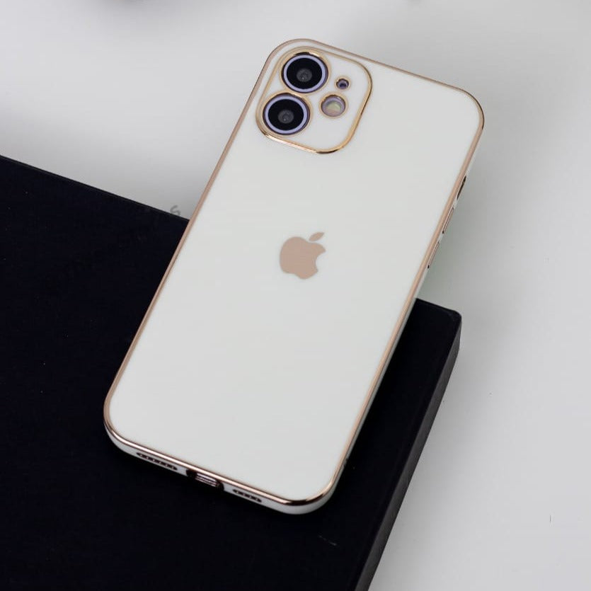 Plating Gold Lens Protection Case iPhone 11