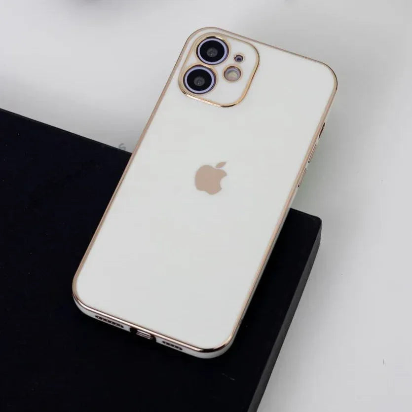 Plating Gold Lens Protection Case iPhone 11 - Three