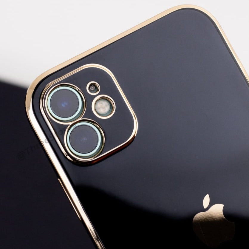 Plating Gold Lens Protection Case iPhone 11