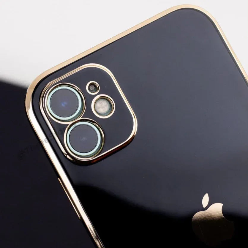 Plating Gold Lens Protection Case iPhone 11 - Three