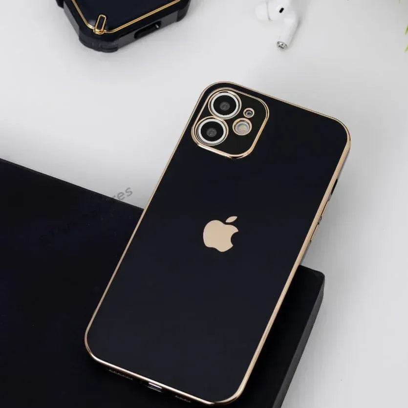 Plating Gold Lens Protection Case iPhone 11 - Three