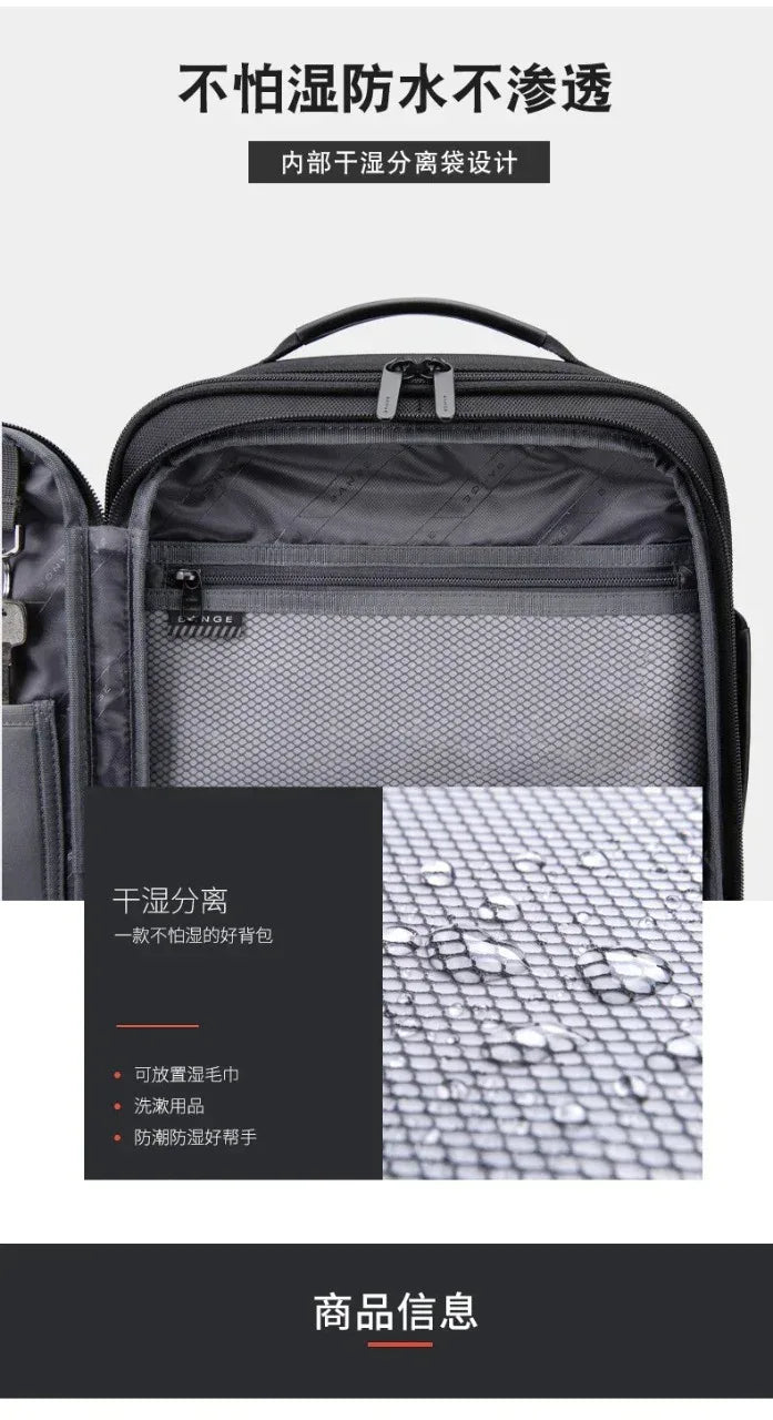 BANGE Leather Professional WaterProof BackPack 019 - Three