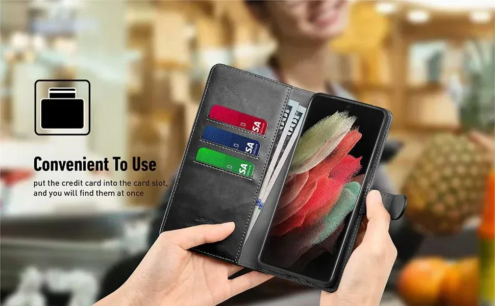 Puloka Wallet Case Samsung S21 Ultra - Three