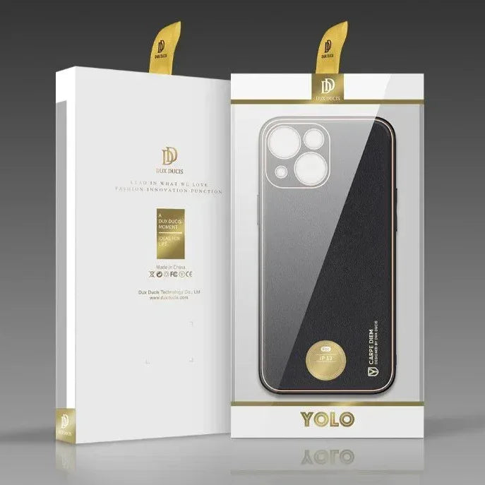 DUX DUCIS YOLO Leather Camera Protection Case iPhone 13 - Three