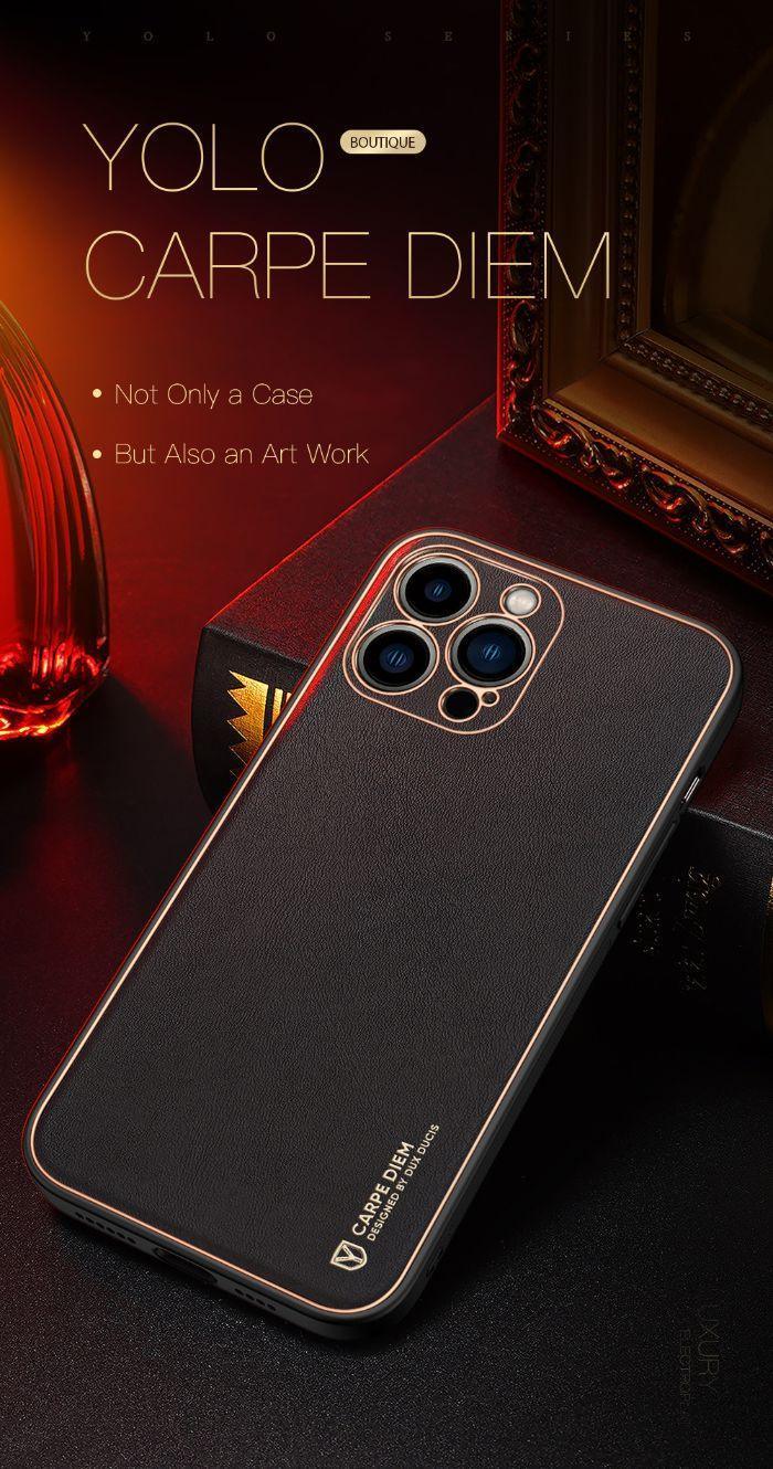 DUX DUCIS YOLO Leather Camera Protection Case iPhone 13 Pro Max - Three