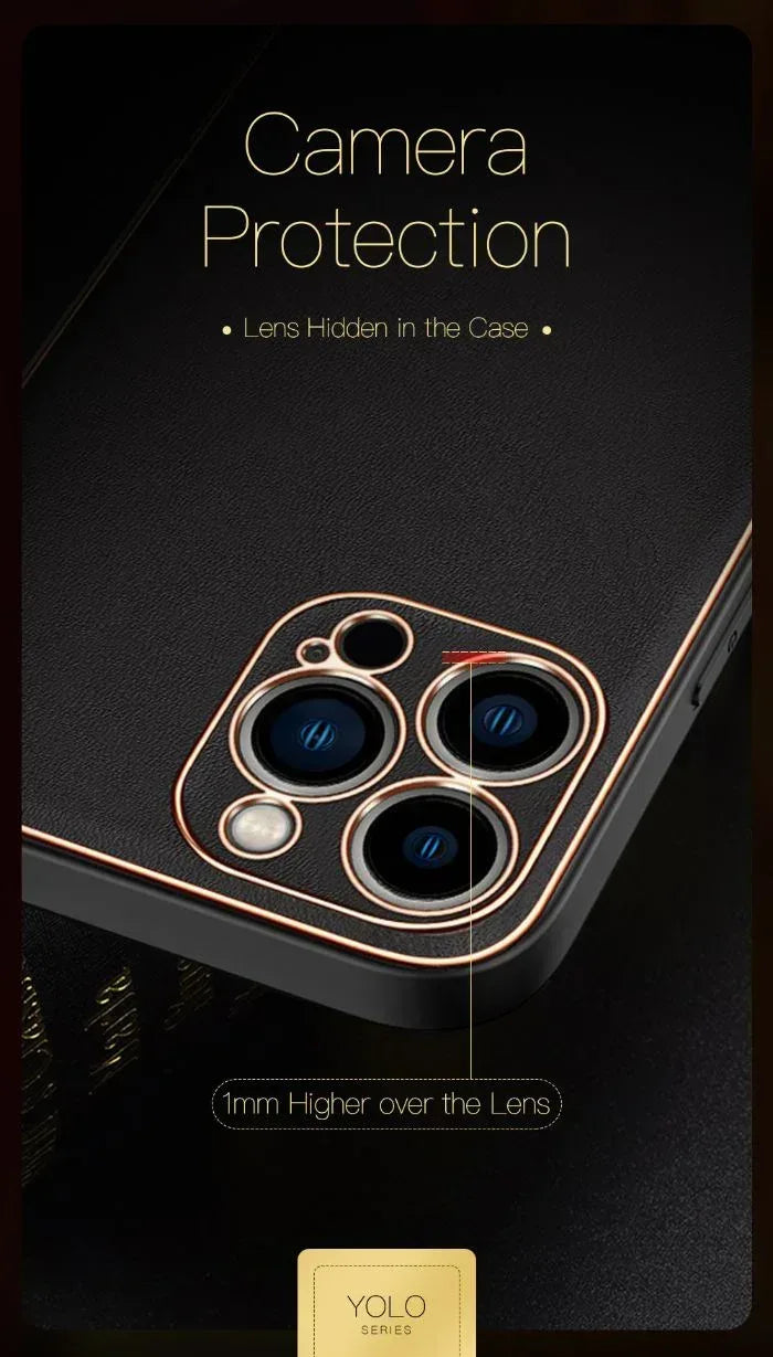 DUX DUCIS YOLO Leather Camera Protection Case iPhone 13 Pro Max - Three