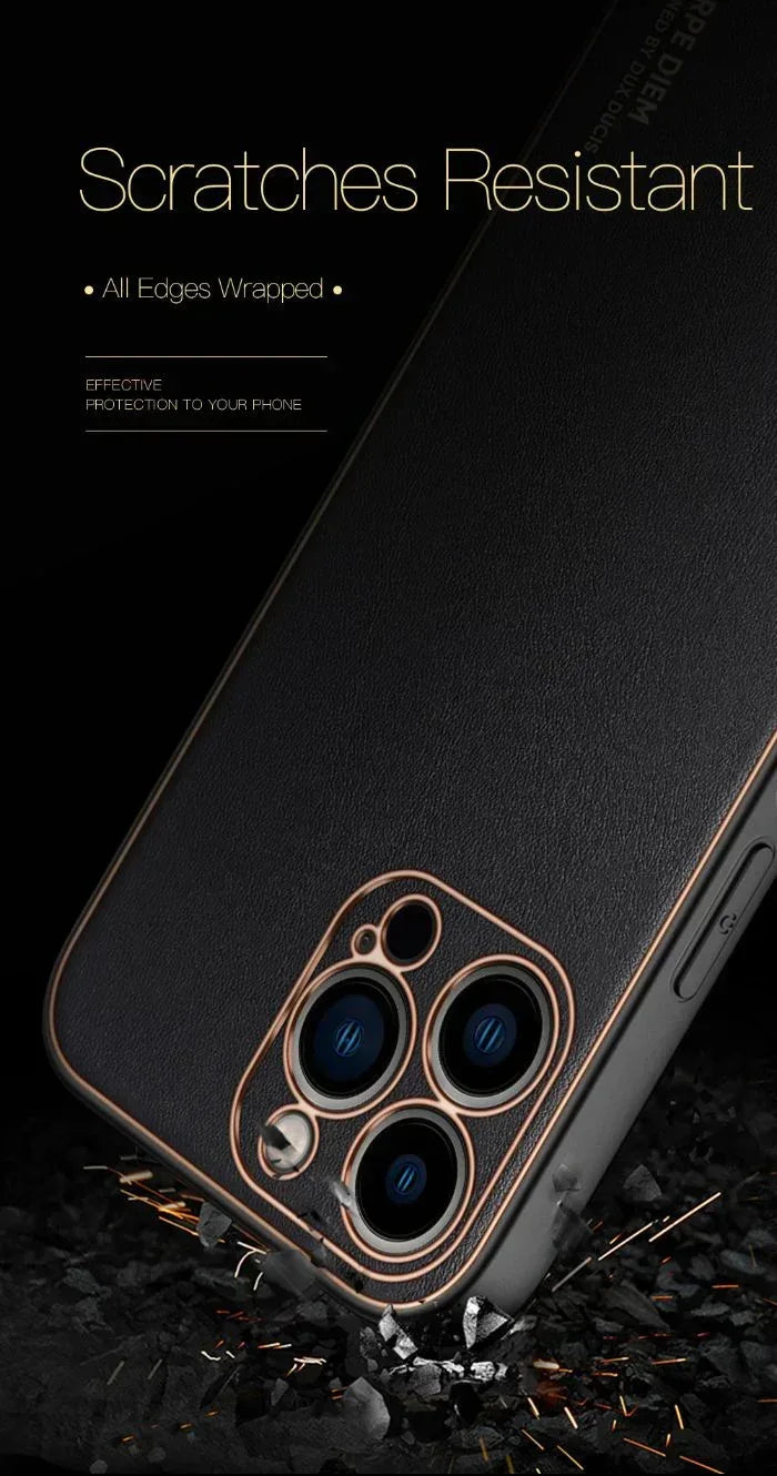 DUX DUCIS YOLO Leather Camera Protection Case iPhone 13 Pro Max - Three