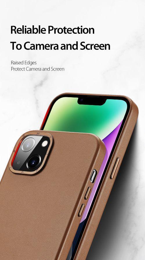 Dux Ducis Grit MagSafe Leather Case iPhone 14 Plus - Three