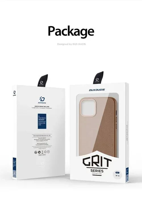 Dux Ducis Grit MagSafe Leather Case iPhone 14 Plus - Three