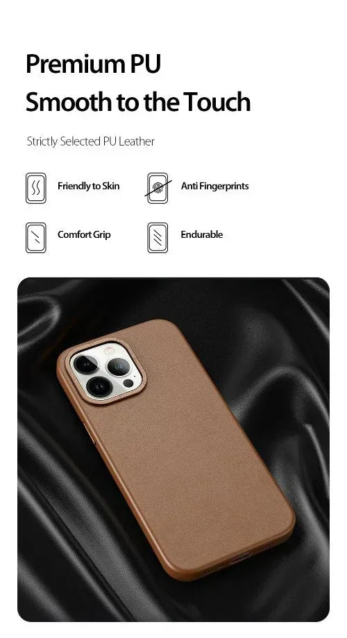 Dux Ducis Grit MagSafe Leather Case iPhone 14 Pro Max - Three
