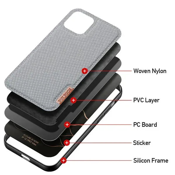 Fino Dux Ducis Fabric Case iPhone 12 Pro Max - Three