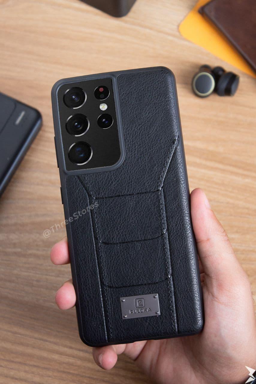 Puloka Original Leather Case Samsung S21 Ultra - Three