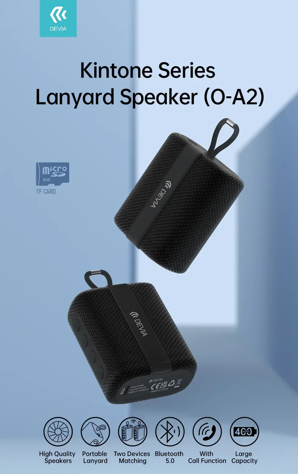 Devia Portable Wireless Speaker - Three