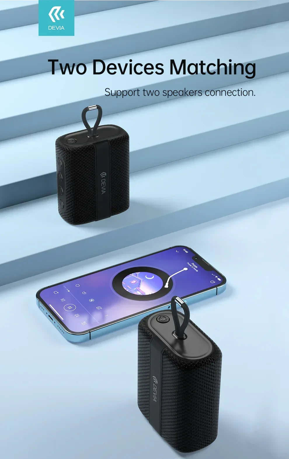 Devia Portable Wireless Speaker - Three