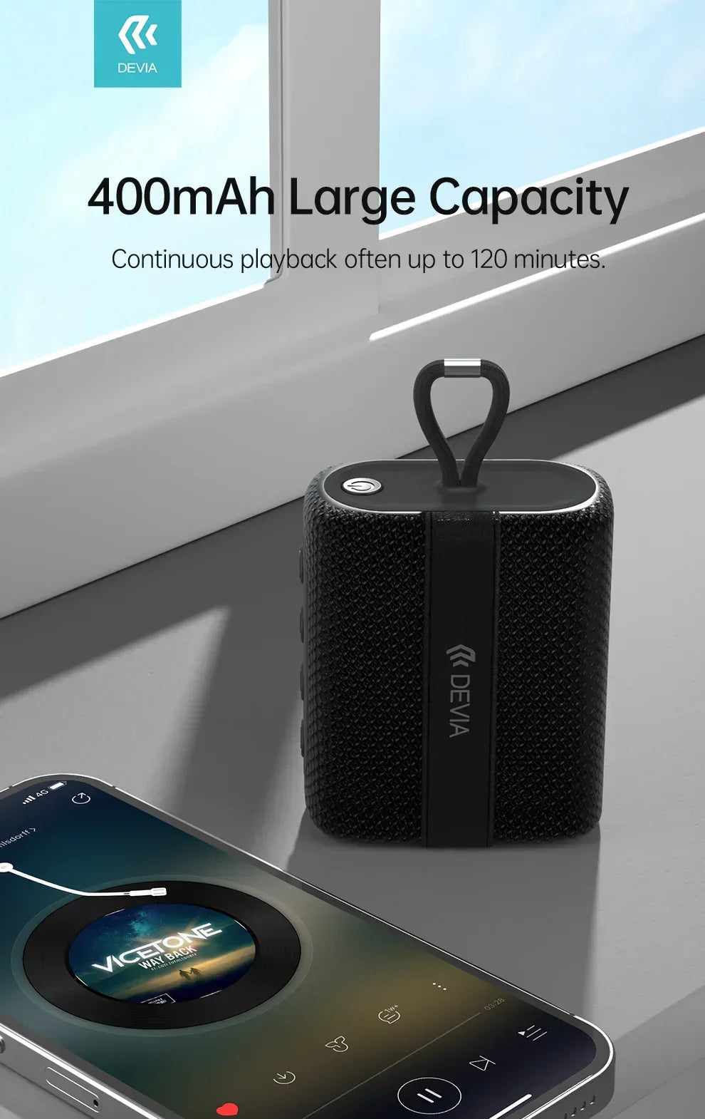 Devia Portable Wireless Speaker - Three