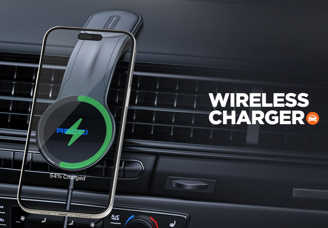 Recci Magnetic Wireless Charging Holder 15W RHO-C41