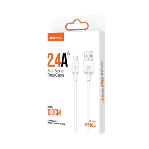 Recci Usb to Lightning 2.4A Fast Charging Cable RS10L