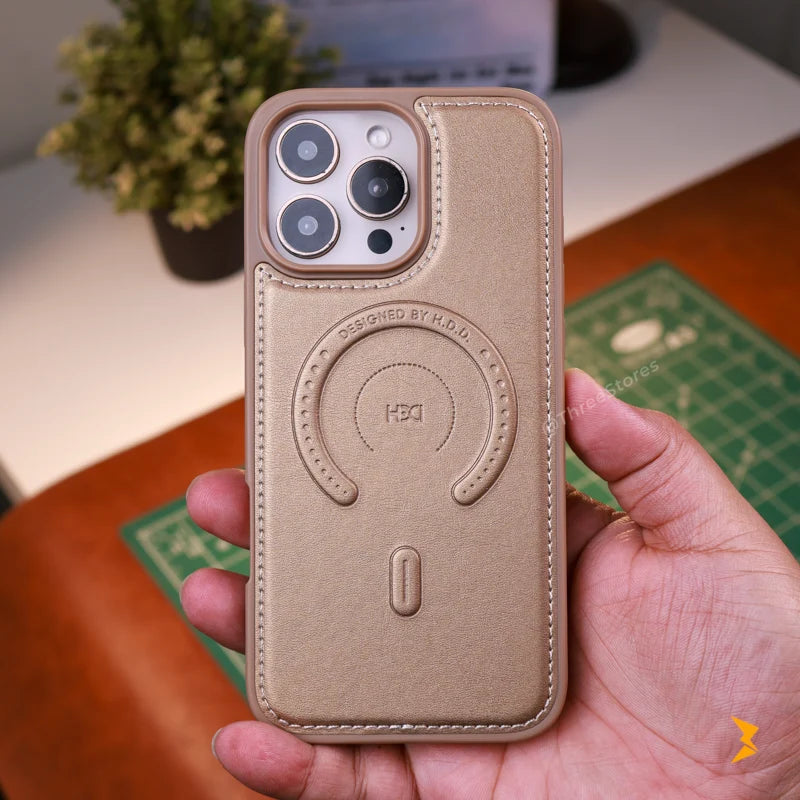 HDD Leather Dots Magsafe Case iPhone 16 Pro Max