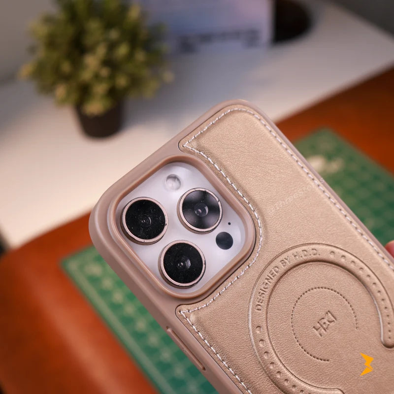 HDD Leather Dots Magsafe Case iPhone 16 Pro Max