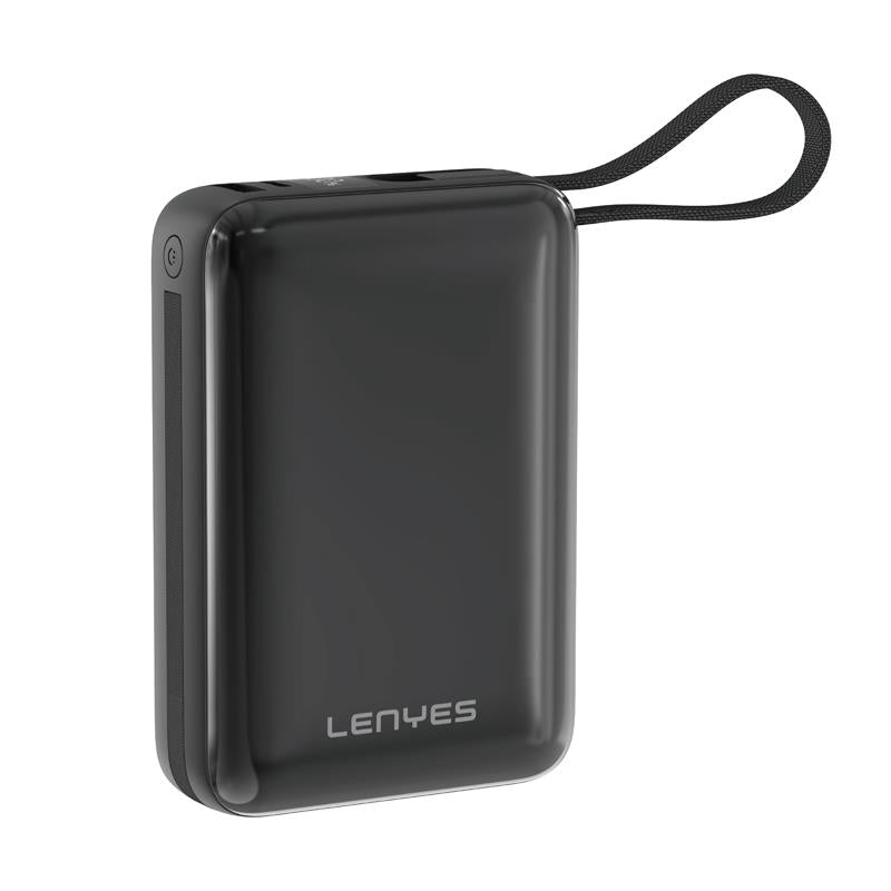 Lenyes 20000mAh 22.5W Built-In Cable Digital Display Power Bank PX270D