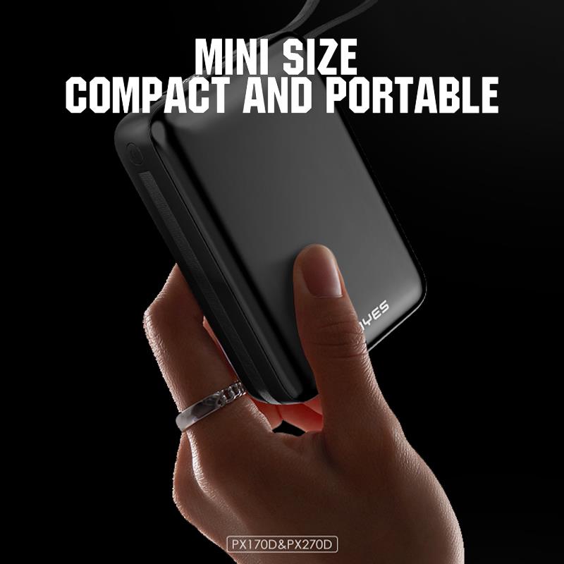 Lenyes 20000mAh 22.5W Built-In Cable Digital Display Power Bank PX270D