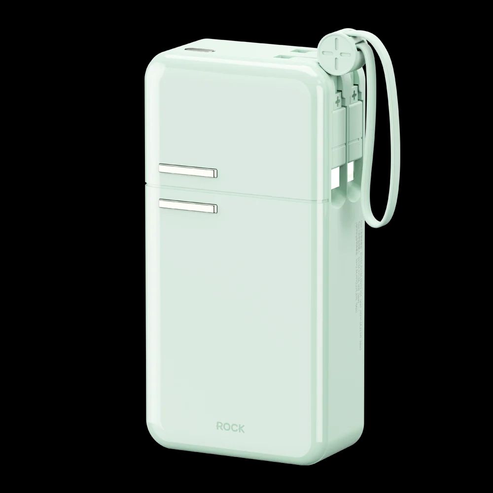 Rock Fridge Series Fast Charging Power Bank With Cables 22.5 Y18