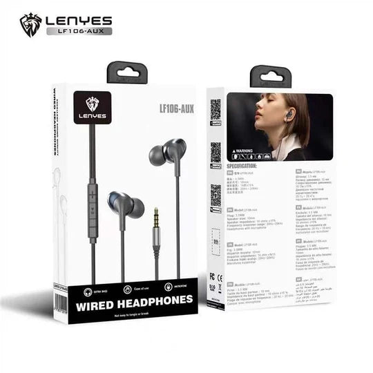 Lenyes Type-C 14mm HiFi Mic Wired Earphones LF106