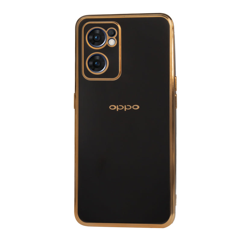Plating Gold Lens Protection Case Oppo Reno 7 5G
