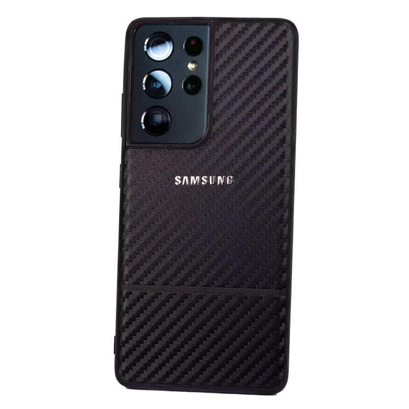 Black Fiber Protective Case Samsung S21 Ultra
