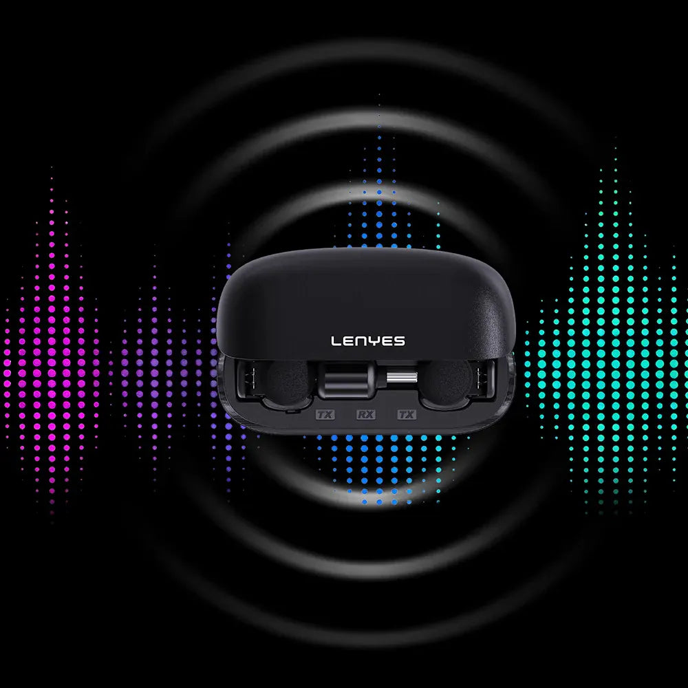 Lenyes Type-C 3-Level Noise Reduction Wireless Microphone LM206-TC